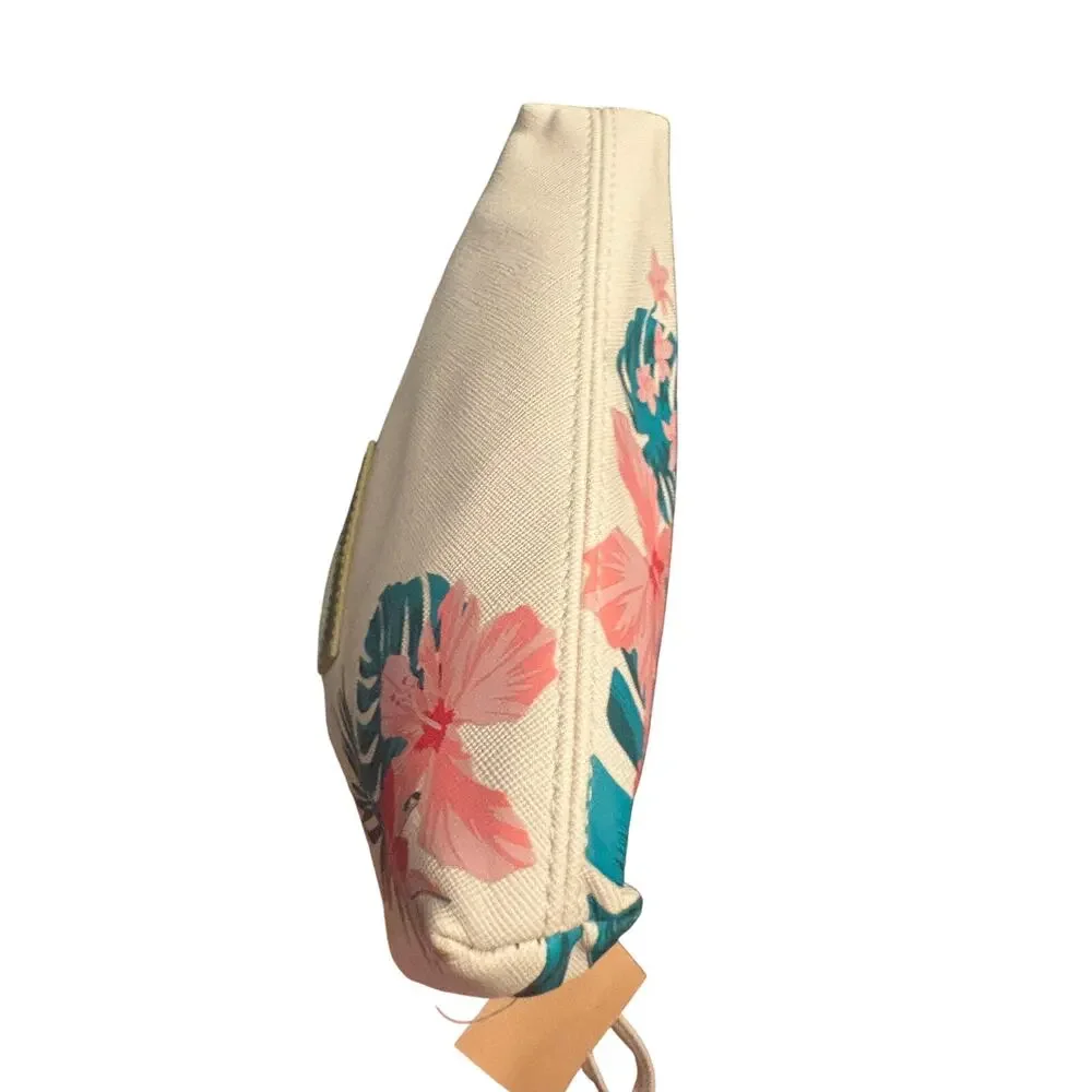 Disneyland Paris Tinker Bell Pink Floral Makeup Bag NWT